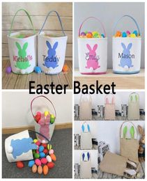 Whole Easter Baskets 32 Styles Personalised Easter Bag For Kids Candy Bucket Party Decoration Tote Gifts5581427