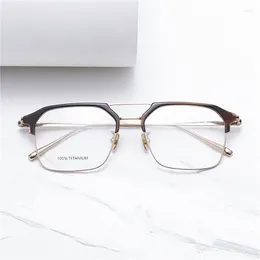 Sunglasses Optical Eyeglasses Unisex Retro Designer Fashion 656 Sheet Glasses Square Full Frame Style Anti-Blue Light Lens Plate With Box
