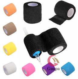 6PCS Disposable Tattoo Self Adhesive Elastic Bandage For Handle With Tube Tightening Of Tattoo Accessories6237353