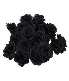Pcs Black Rose Artificial Silk Flower Party Wedding House Office Garden Decor DIY Decorative Flowers Wreaths3225768