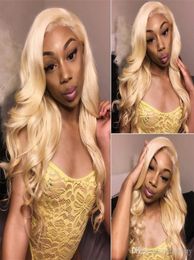 Lace Front Wigs 613 Blonde Human Hair Wigs Brazilian Virgin Hair With Baby Hair Lace Front Wig For Black Women Pre Plucked Hairlin8692933