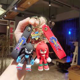 Sonic Key Chain Car Anime Cartoon Cute Key Hanging Accessories Keychain Doll Bag