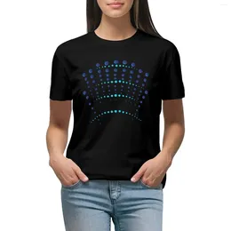 Women's Polos Dot Art Design 011 T-shirt Short Sleeve Tee Summer Top Clothes Women Clothing