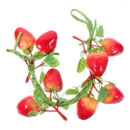 Party Decoration Simulated Strawberry Fake Fruit Ornament Artificial Pendant Hanging Wall Ornaments Home Decor