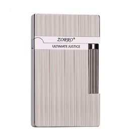 Zorro Lighter Brushed Alloy Loud Kerosene Lighter Windproof Cigar Lighter For Business Gift