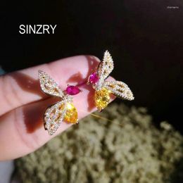 Stud Earrings SINZRY Sale Sweety Cubic Zircon Cute Bee Trendy Lovely CZ Jewellery Accessory For Female