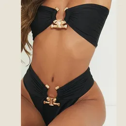 Women's Swimwear 2024 Ribbed Halter Female One Piece Swimsuit Women Backless Monokini High Cut Sexy Bather Bathing Suit Swim Lady