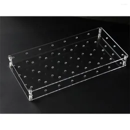 Hooks 32 Holes Transparent Plexiglass Acrylic Lollipop Display Stand Detachable Design