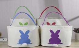 Easter Bunny Baskets DIY Rabbit Bags Bunny Storage Bag Canvas Rabbit Ears Basket Easter Rabbit Ears Put Easter Eggs Gift Bag4932425