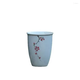 Mugs Underglaze Hand-Painted Plum Blossom Ceramic Cup Daily Tableware Drinking Hand-Washed Coffee Coke