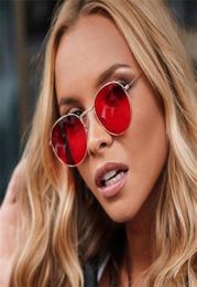 Sunglasses Summer Red Round Women039s Tinted Lens Small Sun Glasses Classic Vintage Circle Shades For Men UV400 Oculos7028677