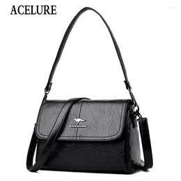 Bag ACELURE Small PU Leather Shoulder Crossbody Bags Black Red High Capacity Purse Women Shopping Messenger Female