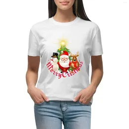 Women's Polos Festive Character T-shirt Short Sleeve Tee Graphics Tops