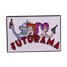 futurama movie film quotes badge Cute Anime Movies Games Hard Enamel Pins Collect Cartoon Brooch Backpack Hat Bag Collar Lapel Badges S10004