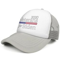 VeteransForJoeBiden2020President mens and women trucker cap ball cool custom Personalised mesh hats3620479