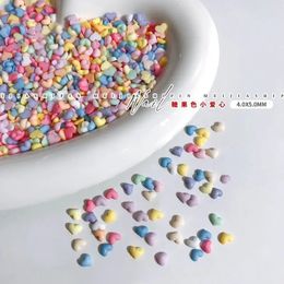 100Pcs Nail Art Mini Heart Charms 4x5mm MixWhite Resin Cute s Shaped 3D Decals For Manicure Supply 240430