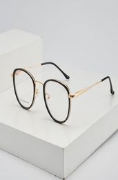 Fashion Sunglasses Frames Metal Optical Glasses Frame Men Women Clear Lens Spring Leg Eyewear Gold Prescription Eyeglasses Lunette8936415