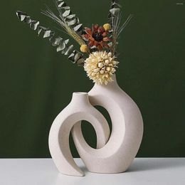 Vases 2x Ceramic Vase Flower Arrangement Pot Ornament Craft Desktop Decorative Bud For Home Gift Anniversary Hall