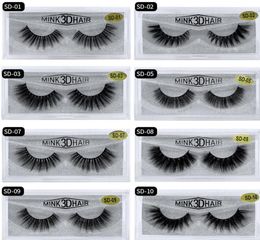 3D Mink Eyelashes Messy Eye Lash Synthetic Fibre Extension Sexy Full Strip Lashes Dramatic Long Fluffy Eyelashes 20 Styles9034632