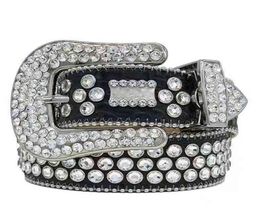 bai cheng 2022 Designer belt for men women Rhinestone belts with full multicolour shiny diamond rhinestones3050396