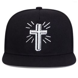 Ball Caps Fashion Hip Hop Baseball Cap Jesus Cross Embroidery Trucker Cotton Snapback Hat Outdoor Sun Hats Sports Leisure