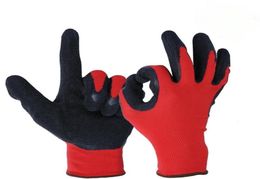 OZERO Work Gloves Stretchy Security Protection Wear Safety Workers Welding For Farming Farm Garden Men Women4879049