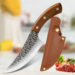 Knives 5inch Sharp Boning Knife Kitchen Cutting Tool Stainless Steel Chef Peeling Knife Tools BBQ Slicing Knives Cleaver