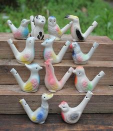 Water Bird Whistle Clay Bird Crafts Ceramic Glazed Bird WhistlePeacock Birds Home Decoration Office Ornaments3576731