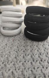 fashion Black and white hair ties C elastic Small circle hair rope accessories hairband With paper card5804492