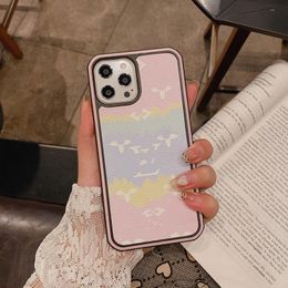 Gradient Phone Case Luxury iPhone Case with Card Holder for iPhone 15 Pro Max Cases Apple i 14 13 12 11 X XR XS XsMax 8P 15 Plus Cell Phone Cases Leather Mobile Cover