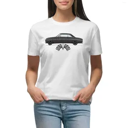 Women's Polos Black 63 Falcon T-shirt Aesthetic Clothing Shirts Graphic Tees Cute Clothes Women T Shirt