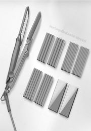 Professional Interchangeable 4 in 1 Ceramic Hair Curler Crimper Straightener Corn Waver Corrugated Wide Waves Plate Flat Iron 494420220