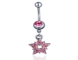 D0747 1 Colour Nice style belly ring Pink as imaged piercing body jewlery navel1899843