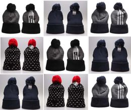 2021 New Fashion Sports Knit Hats Winter Warm Cold Weather Hat Men039s Women039s Embroidered Beanie Sport Cap 2196562