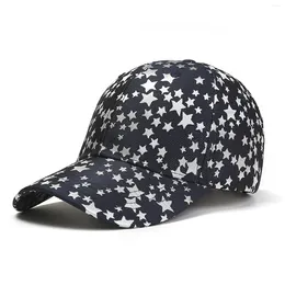 Visors Women Summer Fashion Beach Adjustable Washable Cotton Men Baseball Cap Outdoors Caps Tennis Hats Star Pattern Sport Sunshade Hat