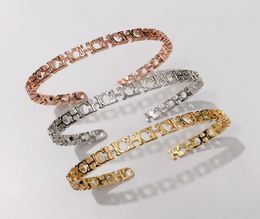 selling 18K goldplated Jewellery Exquisite fashion narrow narrow glossy CHC letter C shape bangle open pulsera Gold bracelet Fi5735375