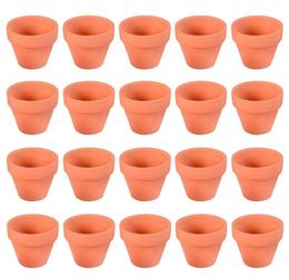 20Pcs Small Mini Terracotta Pot Clay Ceramic Pottery Planter Cactus Flower Pots Succulent Nursery Pots Great For Plants Crafts Y202354108