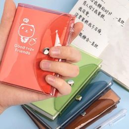 1pcs Mini Notebook A6/A7 Simple Buckle Notepad Portable Pocket Book Office Student School Stationery