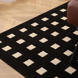 Carpets Pvc Rug Non-slip Kitchen Woven Mats For Floor Washable Runner Rugs With Tpr Backing Stain Resistant Standing Mat