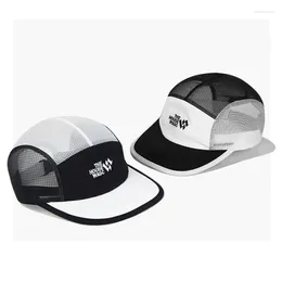 Ball Caps Black And White Colour Matching Baseball Hat Simple Breathable Men Women Camping Mesh Mountaineering Cap