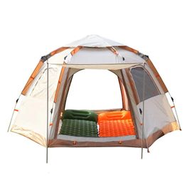 Tourist Tent 3 Person One Touch Trip Camping Automatic with Nature Hike Trips Outdoor Waterproof 240422