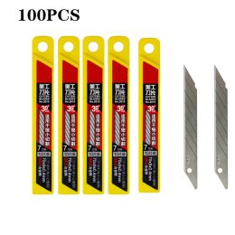 Knife 50/100PCS 30 degree art blade small paper cutting carving cutting tool 9mm industrial automobile film craft knife