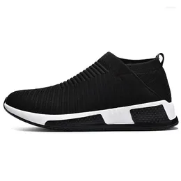 Running Shoes Summer Breathable Mesh Men Slip On Mens Trainers Black Sport Outdoor Sneakers