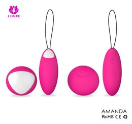 USB Rechargeable 10m Wireless Remote Control 7Speeds Silicone Dual Vibrating Sex Eggs Love Eggs Massager Vibrators For Women3576626