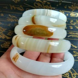 5660MM natural Afghan pure handmade jade bracelet F301239305788