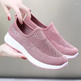 Casual Shoes Women's Summer Cloth Woven For Breathable Sneakers Light Slip On Flat Women Zapatillas