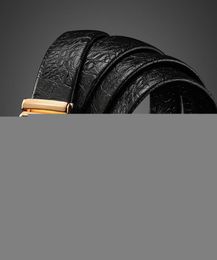 Crocodile Men039s Automatic Buckle Leather Trend Business Fashion Versatile Belt4271260