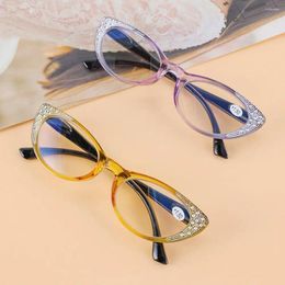 Sunglasses Men Women Eye Protection Vintage Diamond Ultra Light Frame Presbyopic Eyewear Reading Glasses Eyeglasses