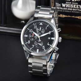 Watch watches AAA 2024 New Mens Full Function Business Watch Quartz Night Light Calendar Fashion Belt Mens Watch