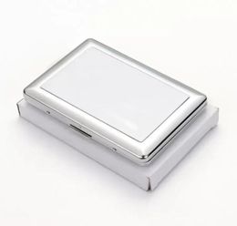 Sublimation Blank Cigarette Case Metal Doublesided DIY Printing Cigaret Box Heat Transfer Coating Outdoor Portable Cigarette Stor1111181